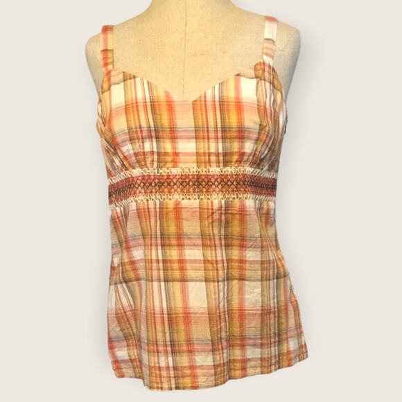 LOFT Tops - Ann Taylor loft fall plaid cotton camisole sz 4